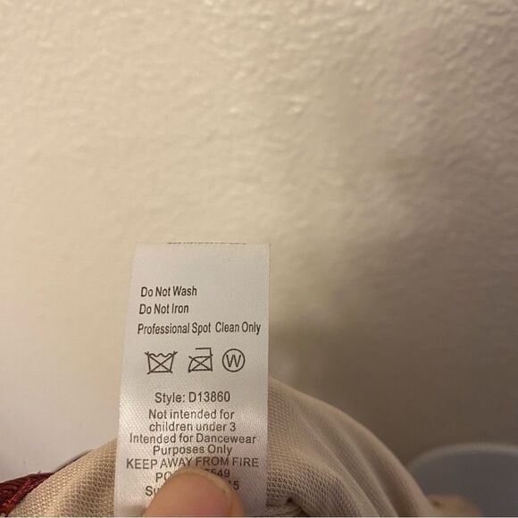 WEISSMAN Dance Costume shift burgundy Sleeveless Ultra Sparkle Dress D13860 LC - Picture 7 of 11